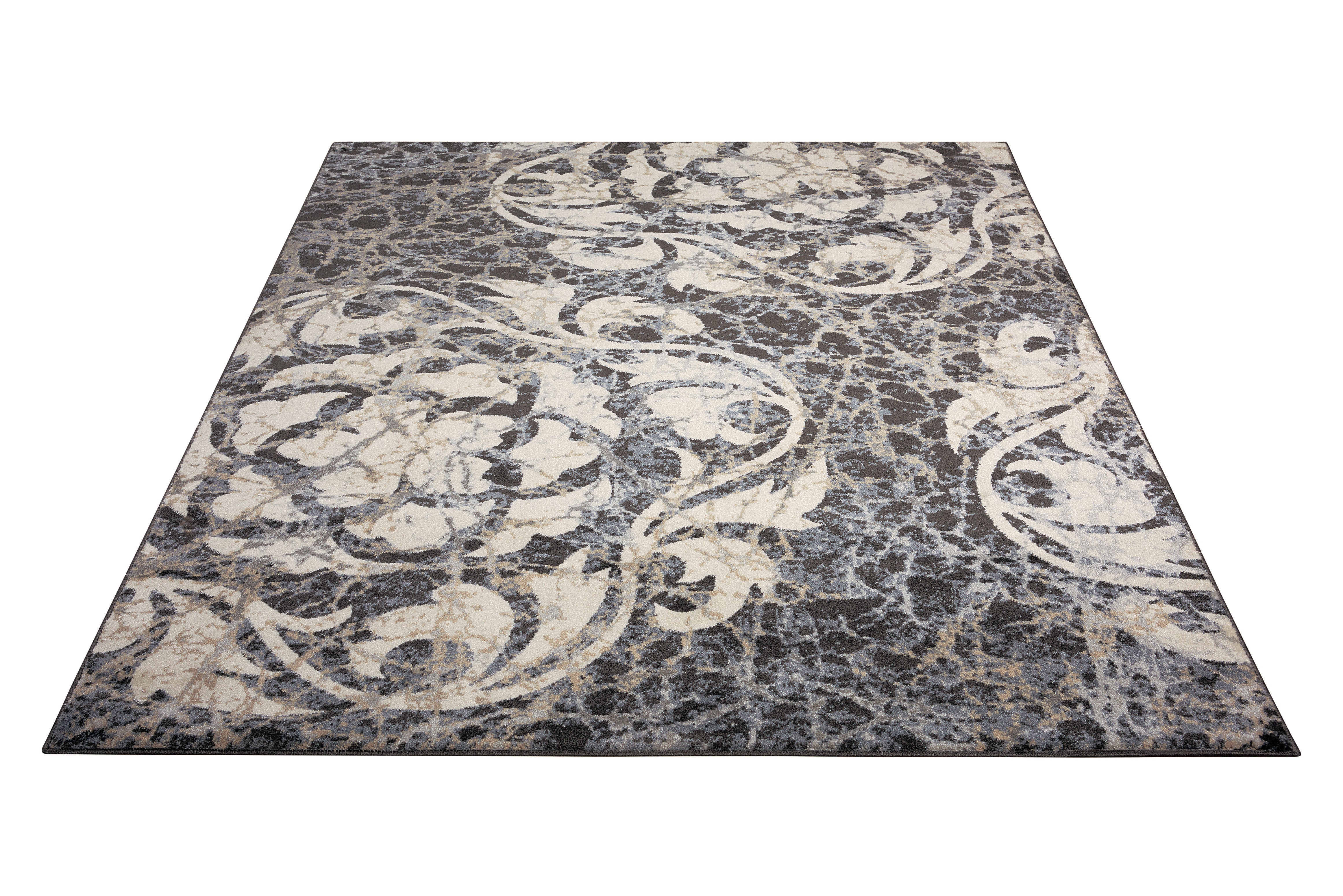 Nourison Maxell MAE10 Ivory/Charcoal Rug